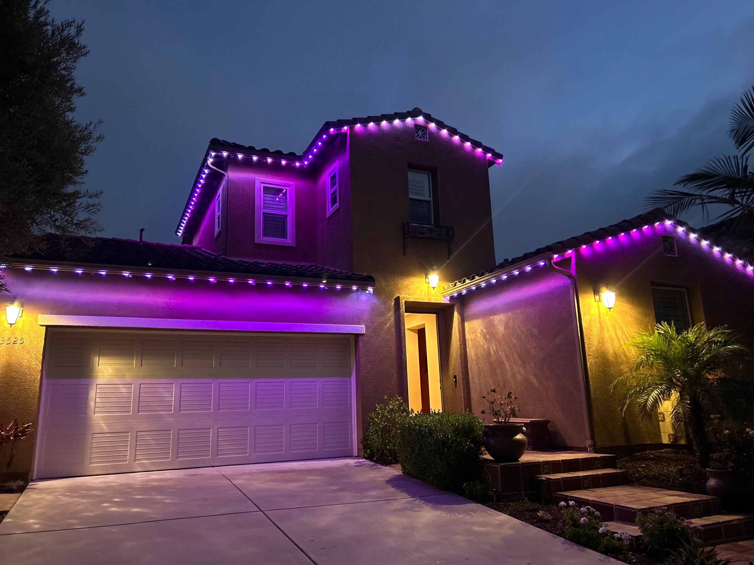 Permanent accent lighting installation